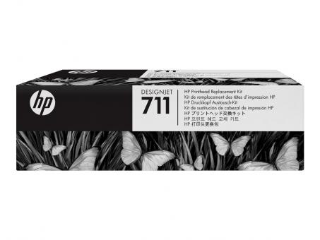 HP 711 Original Druckkopf incl. 4x Startertinte 