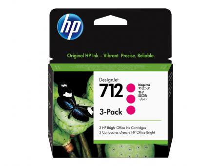 HP 712 Original Tinte magenta 29ml (3er Pack) 