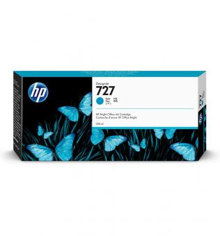 HP 727 300-ml Tintenpatrone cyan 