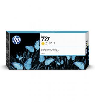 HP 727 300-ml Tintenpatrone Gelb 